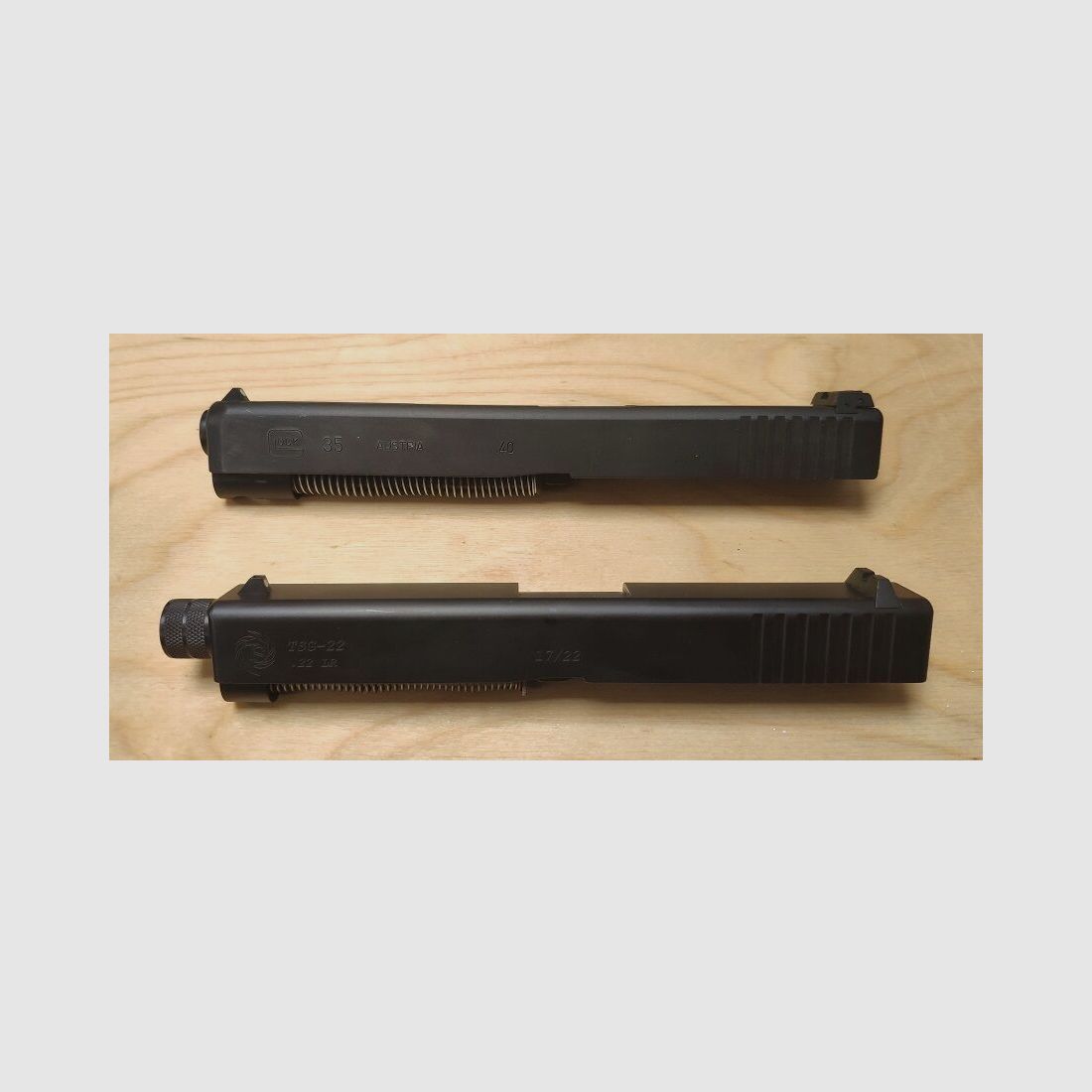 Glock	 35 .40 S&W Pistole + TSG-22 Wechselsystem .22lr