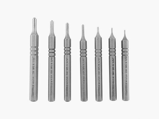 BROWNELLS Premium Roll Pin Starter Punches – gehärtete Starterdorne einzeln oder im 7er-Set
