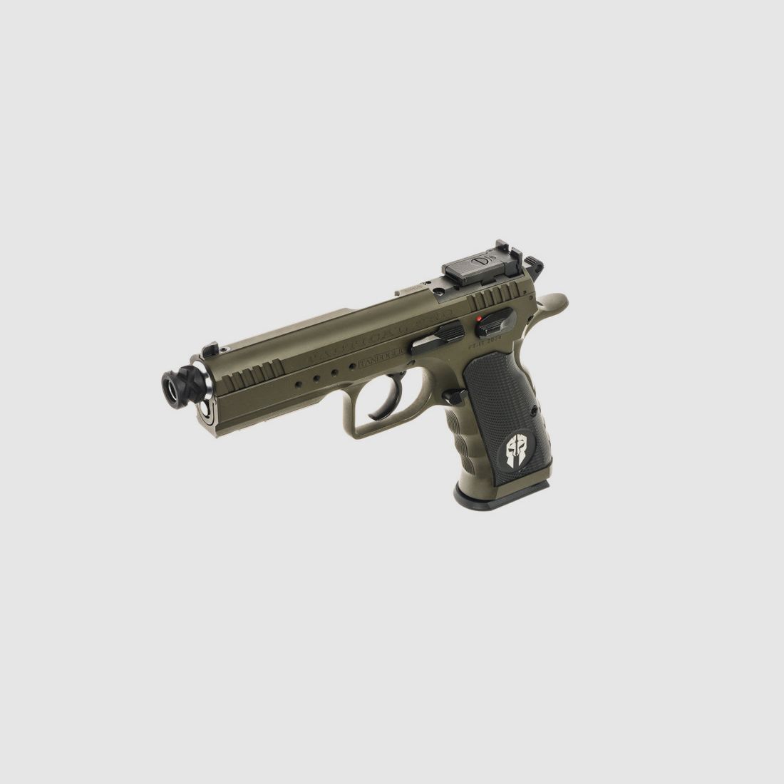 Tanfoglio Pistole T97L Tactical Pro, olivgrün, 4.92″