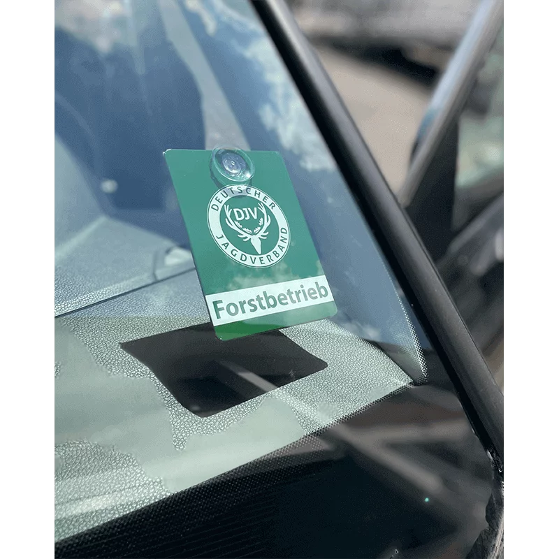 DJV-Autoschild "Forstbetrieb" (Aluminium), billede 3 af 3