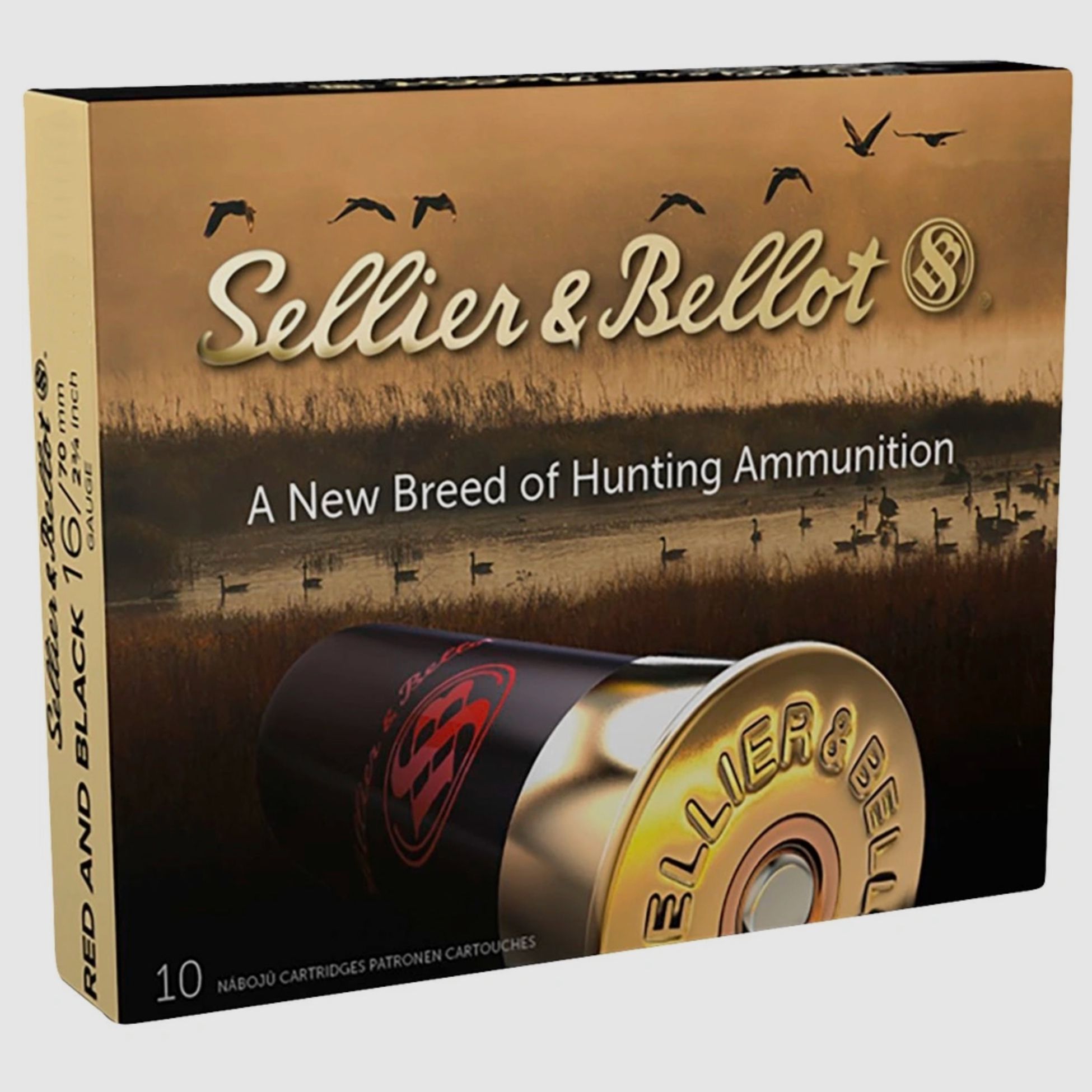 Sellier & Bellot 107462 16/70 Red/Black 3.5mm 30.1g Hunting Shot