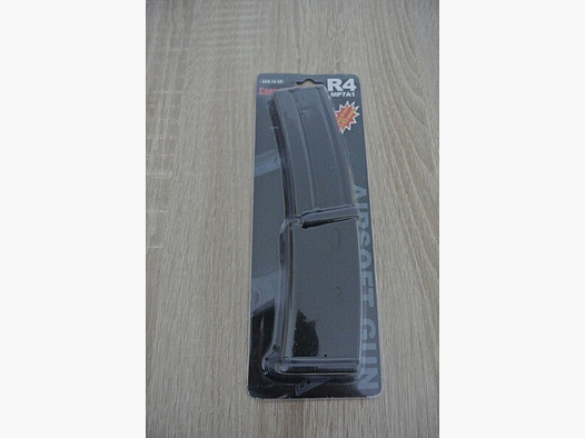 WELLFIRE R4 MP7A1 145rd High Cap Magazin Schwarz 6mm Airsoft Softair