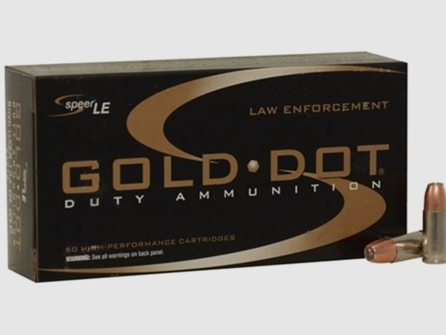 9X19 GDHP FEDERAL SPEER GOLD DOT 124GR