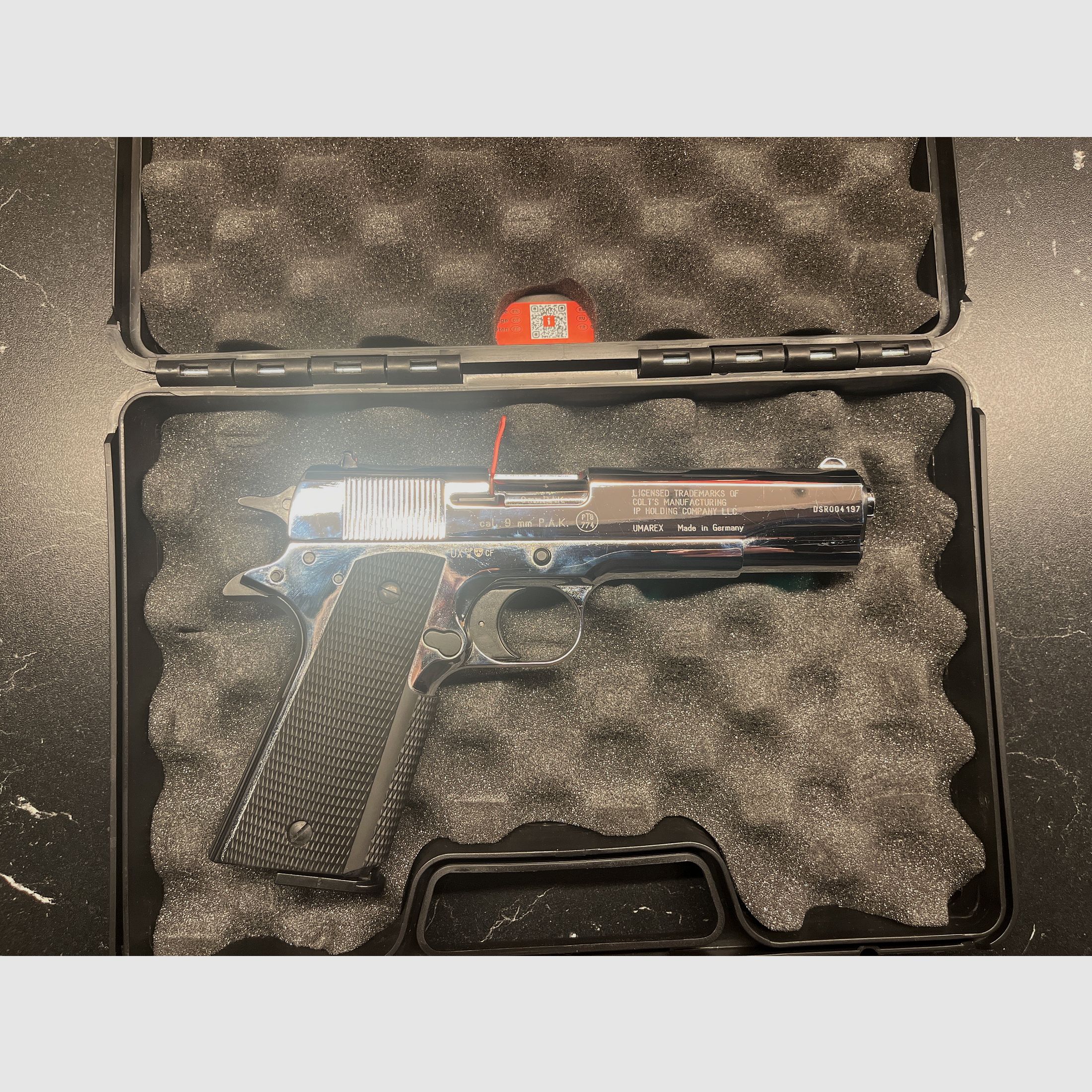 Colt 1911 Chrome Schreckschuss 9mm P.A.K Umarex