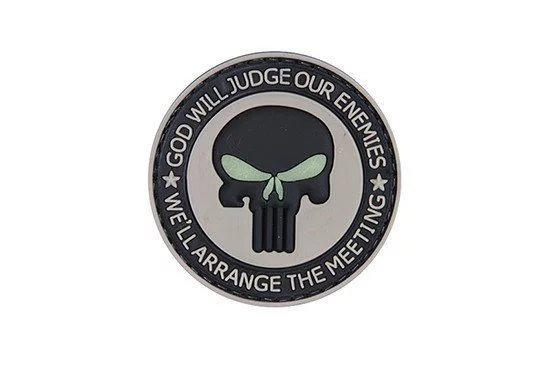 Naszywka 3D - GOD WILL JUDGE OUR ENEMIES, zdjęcie 1 z 4