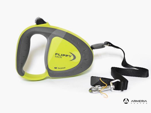 Guinzaglio cane con cavo Flippy Tech taglia Small fino 12kg verde