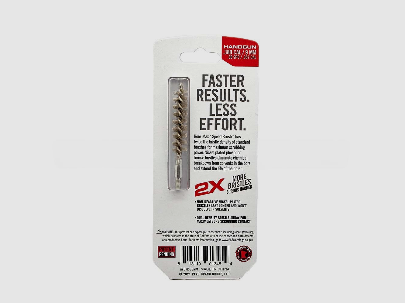 Real Avid AVBMSB Bore-Max™ Speed ​​Brushes™, kaliber: .22 CAL, afbeelding 2 van 2