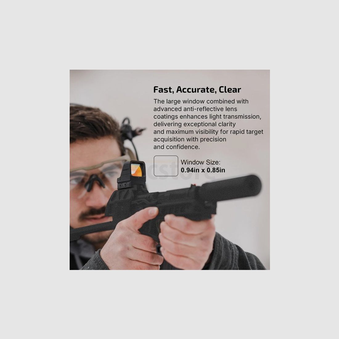 Olight Osight X Multi Reticle Reflex Sight 3 MOA Dot & 32 MOA Circle - Black, Bild 4 von 12