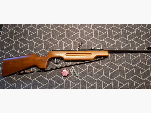 Haenel Suhl 310 DDR air rifle with sport stock + 2x magazine! Collector's condition!