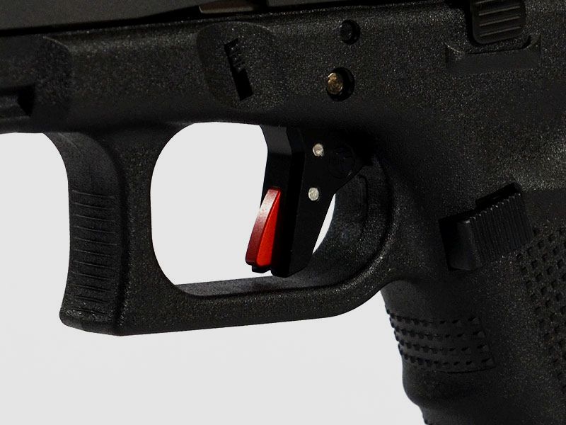 TIMNEY GLOCK Alpha Competition Trigger, RED for Gen5 (Small Frame)
