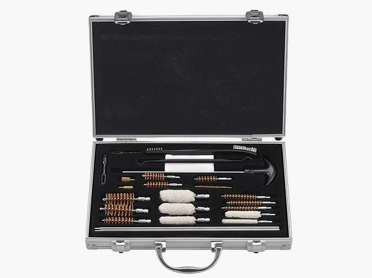 Kit de nettoyage d'armes universel, mallette de nettoyage d'armes pour de nombreux calibres, (.22, .9mm, .45, .223, .308, 12)