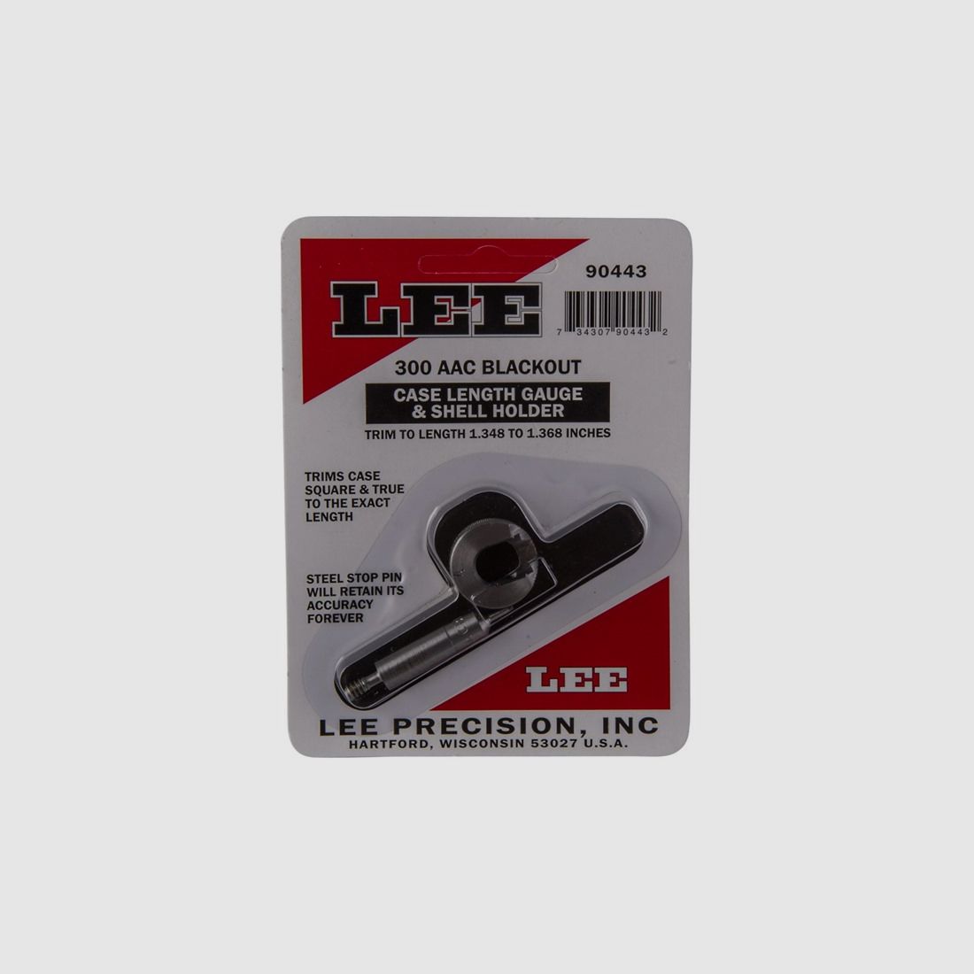 LEE PRECISION LEE LENGTH GAUGE/SHELLHOLDER, 300 AAC BLACKOUT, imagen 1 de 3