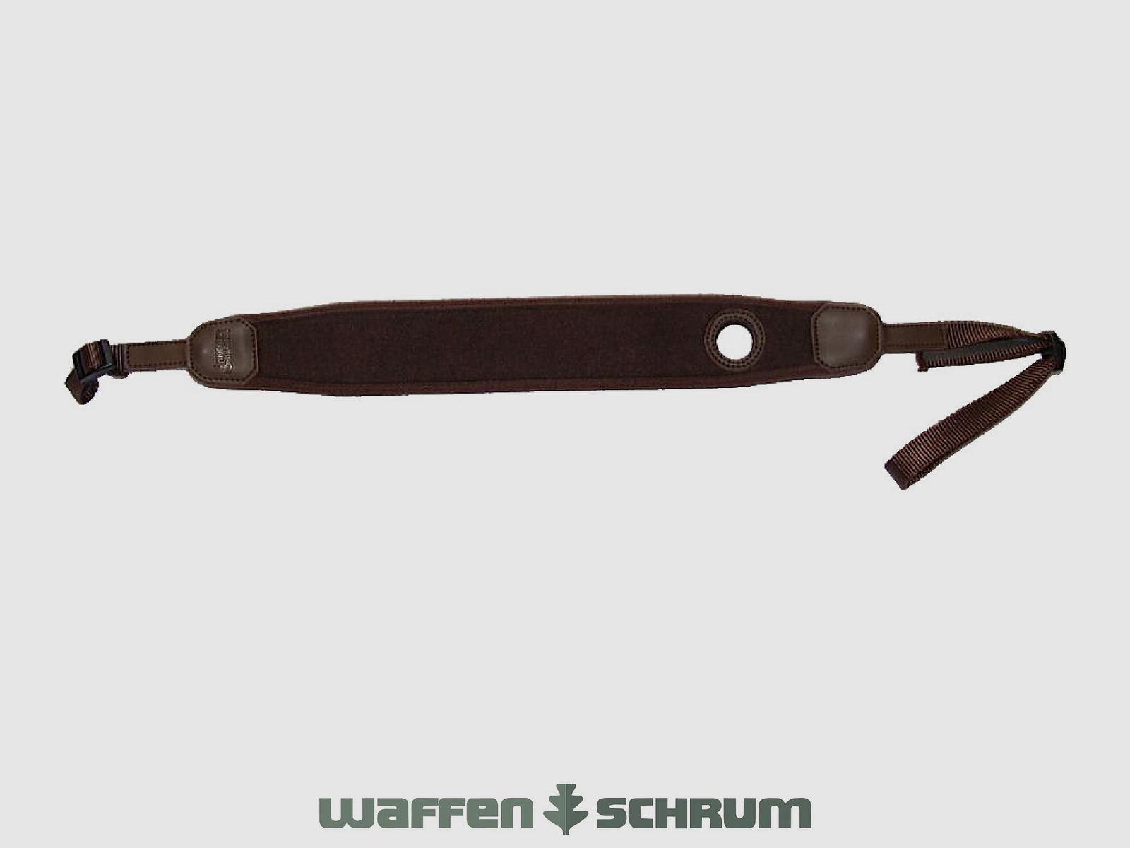 Mjoelner Sangle de Fusil de Chasse Loden - Marron avec Trou pour le Pouce