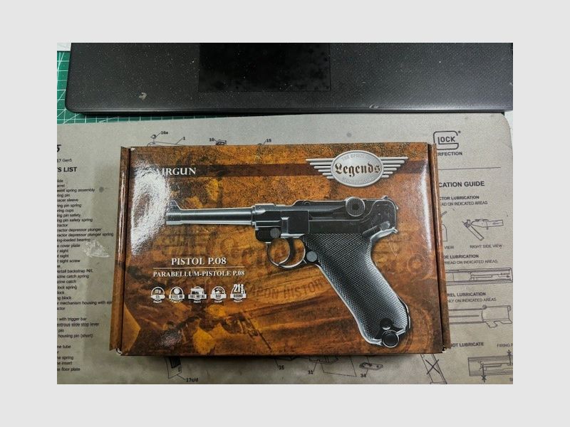 Umarex Legends Walther P08 in 4,5 BB Co 2 nie geschossen