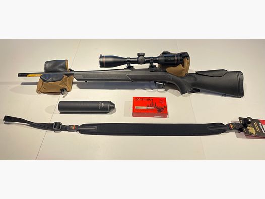 Fucile Browning A-Bolt3+ Compo Black Beast adj. Cal. .308 Win. Pacchetto completo