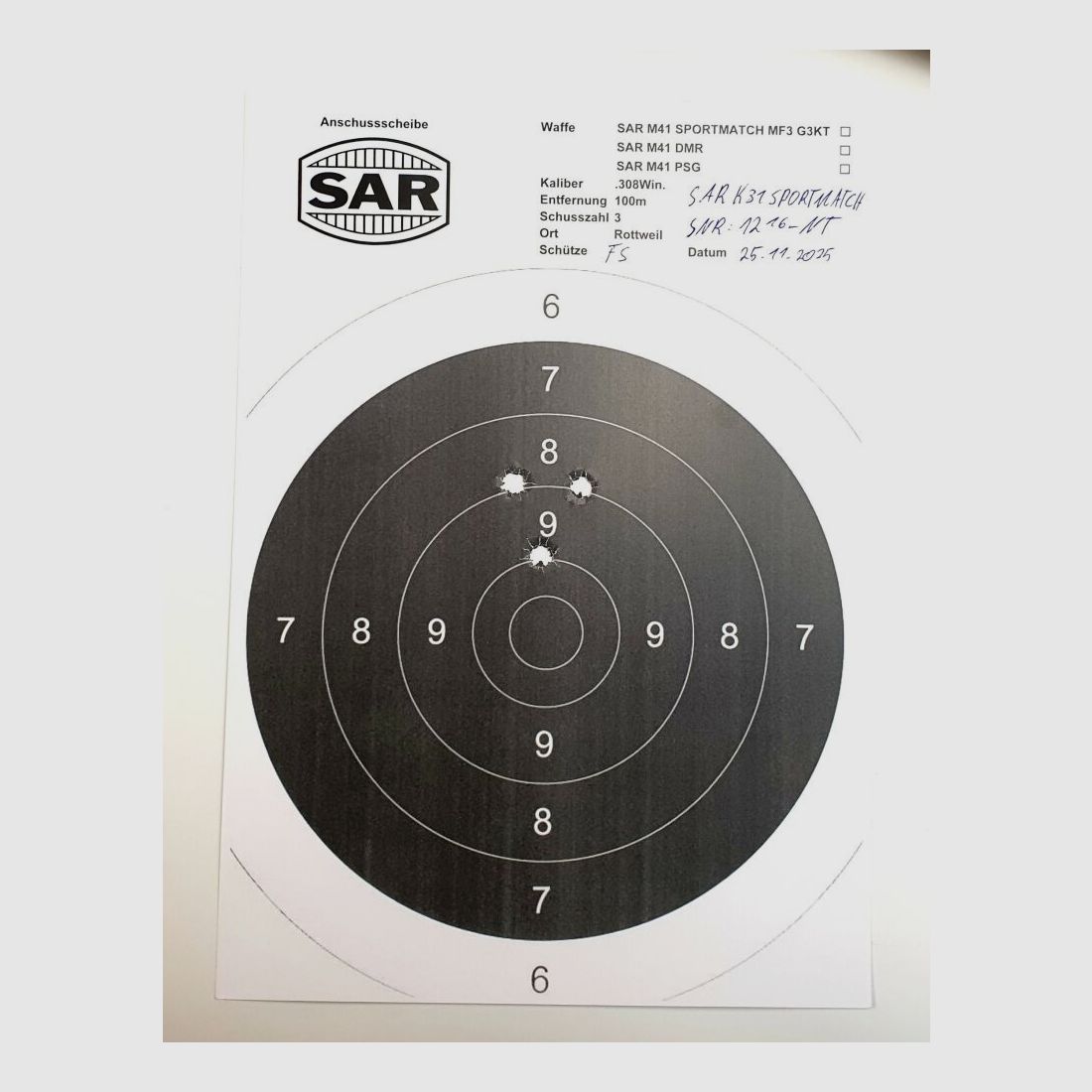 Schwaben Arms GmbH - Nueva producción - Rifle de repetición SAR K31 SPORTMATCH en calibre 308win. similar al suizo K31