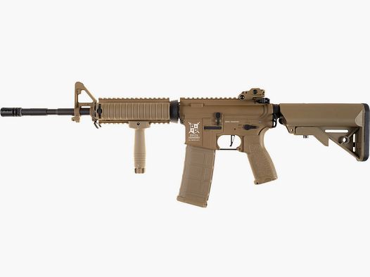 AR15 RIS ALPHA Vollmetall in Tan S-AEG Airsoft frei ab 18 Jahren - Delta Armory