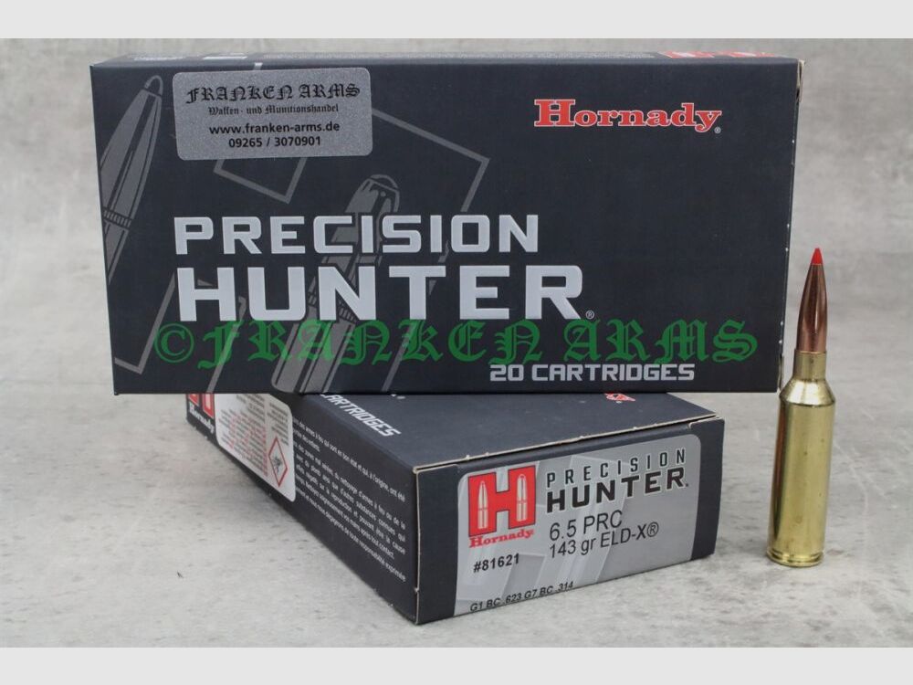 Hornady ELD-X 6,5 PRC 143gr. 9,3g 20 Stück Staffelpreise