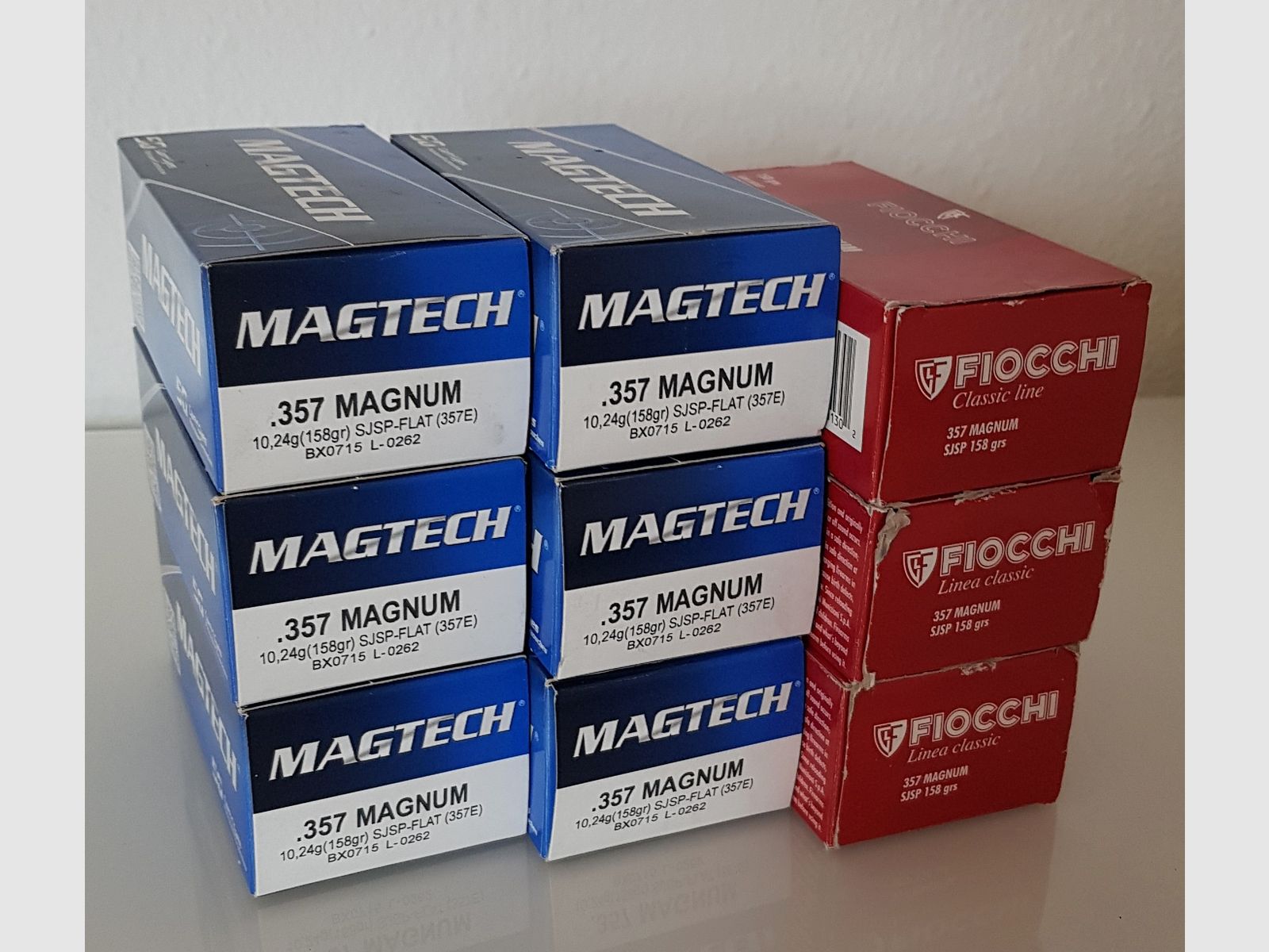 Étuis de cartouches, .357Mag, Magtech et Fiocchi, 450 pièces, y compris l'expédition avec Hermes