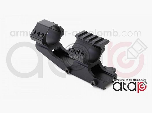 Montage monobloc pour lunette de visée 25.4 et 30 mm sur rail 22mm