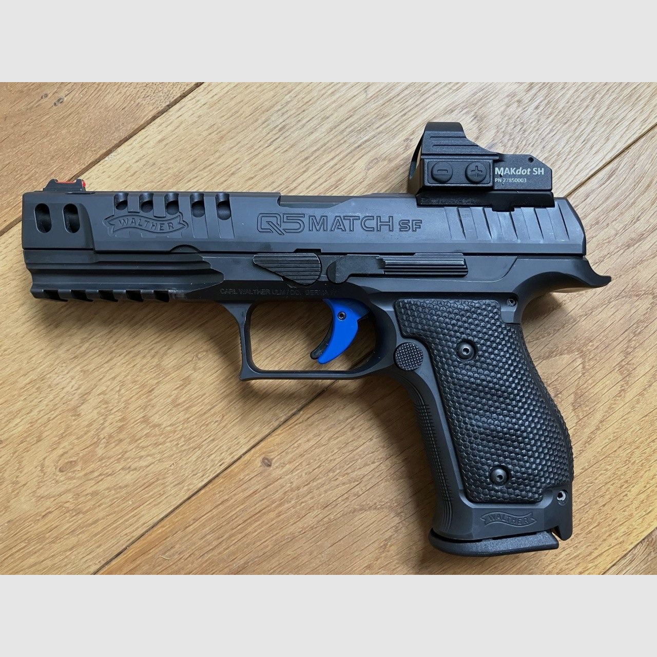 Walther Q5 Match SF Steel Frame + Optik MAKDot SH + Zubehör