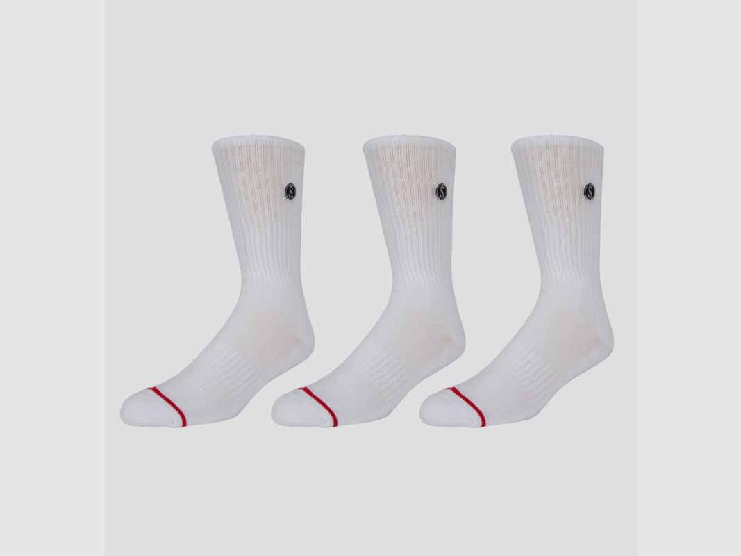 SALTY CREW LINE UP 3 SOCK PACK WHITE