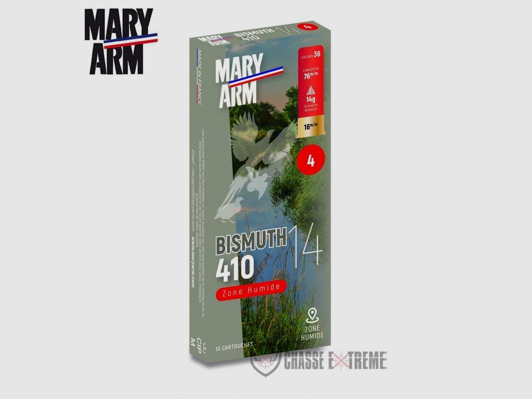 10 Patronen MARY ARM Bismuth Kal. 410/76 30Gr