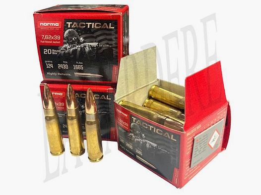 NORMA FMJ TACT 124 GRS (PATRONE MIT GESCHOSS)