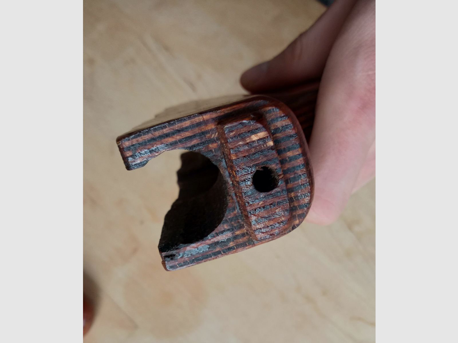 #2 Romanian lower AK handguard s.g. donkey-dick (Uluc) laminated wood Romy Dong for PM md.63 md.90 AIMR AIMS