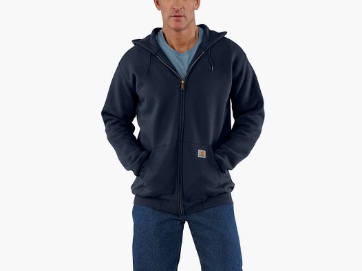 Carhartt Zip Up Hoodie Homme Nouveau Marine L