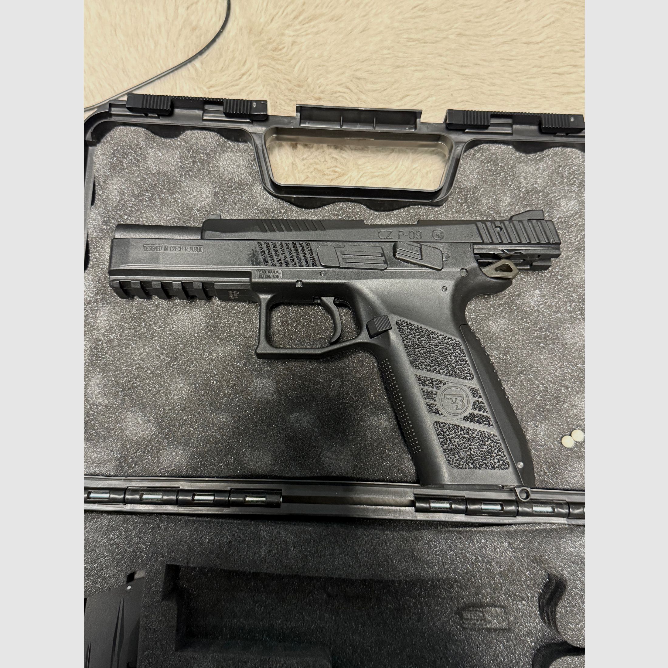 CZ P-09 Metallschlitten inkl. Koffer 6mm - Airsoft Gas BlowBack