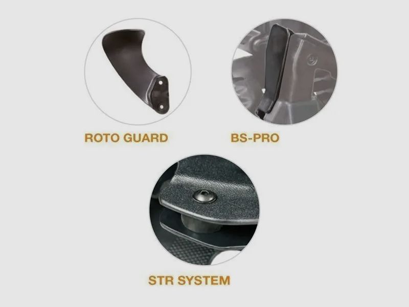 Holster 2Fast D-Shell Glock 17 Kydex + Deport bas 6500.6106, image 3 sur 5