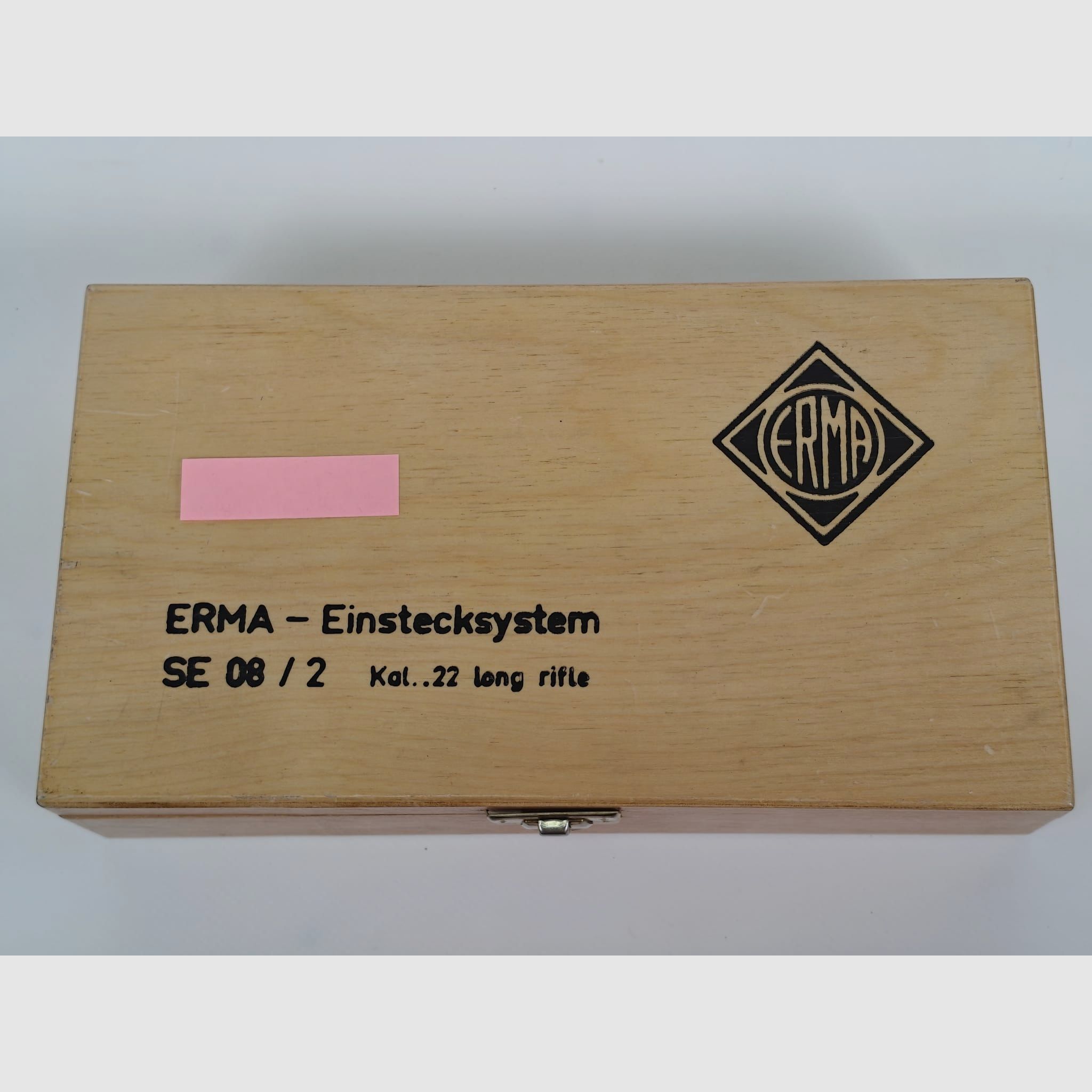 ERMA SE 08/2 insert system .22 l.r. for P08 – complete in original wooden box