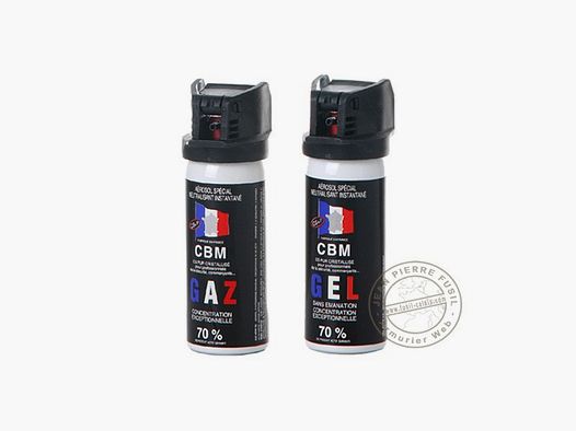 2er-Set Tränengasbomben 50ml CS-Gas + 50ml CS-Gel - AKTION