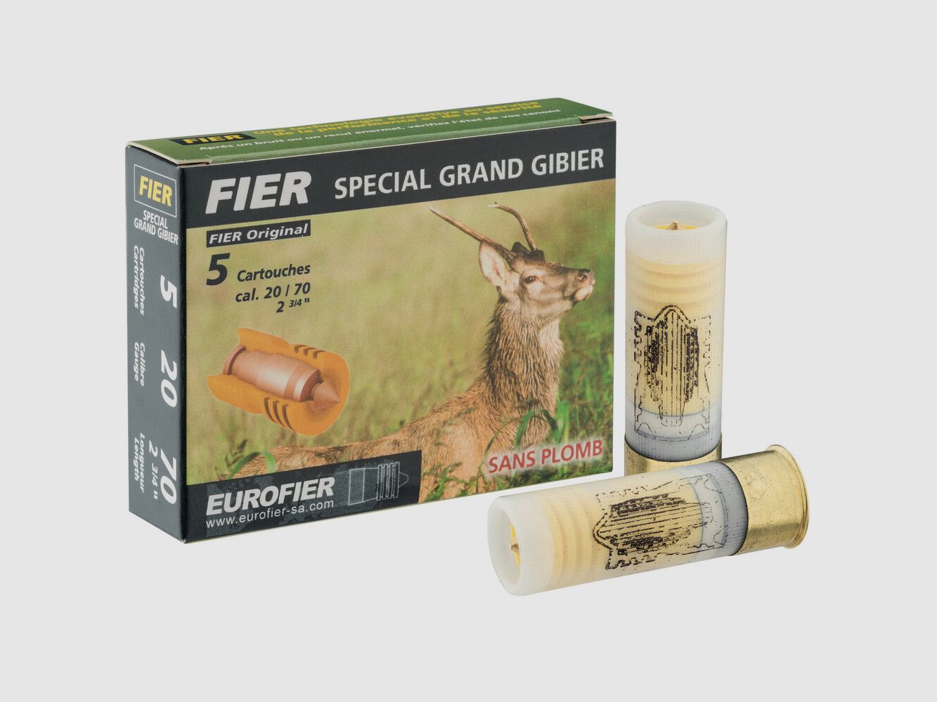 PATRONEN FIER A BALLE CLASSIC KAL. 20/70 OHNE BLEI - X5, Bild 2 von 2