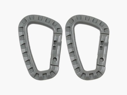 MFH Carabiner Plastic, 2-Pack - Foliage
