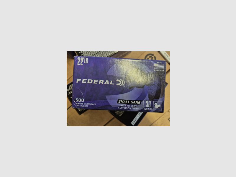 FEDERAL MUNITIE .22 LR 38GR CPHP 50 schoten