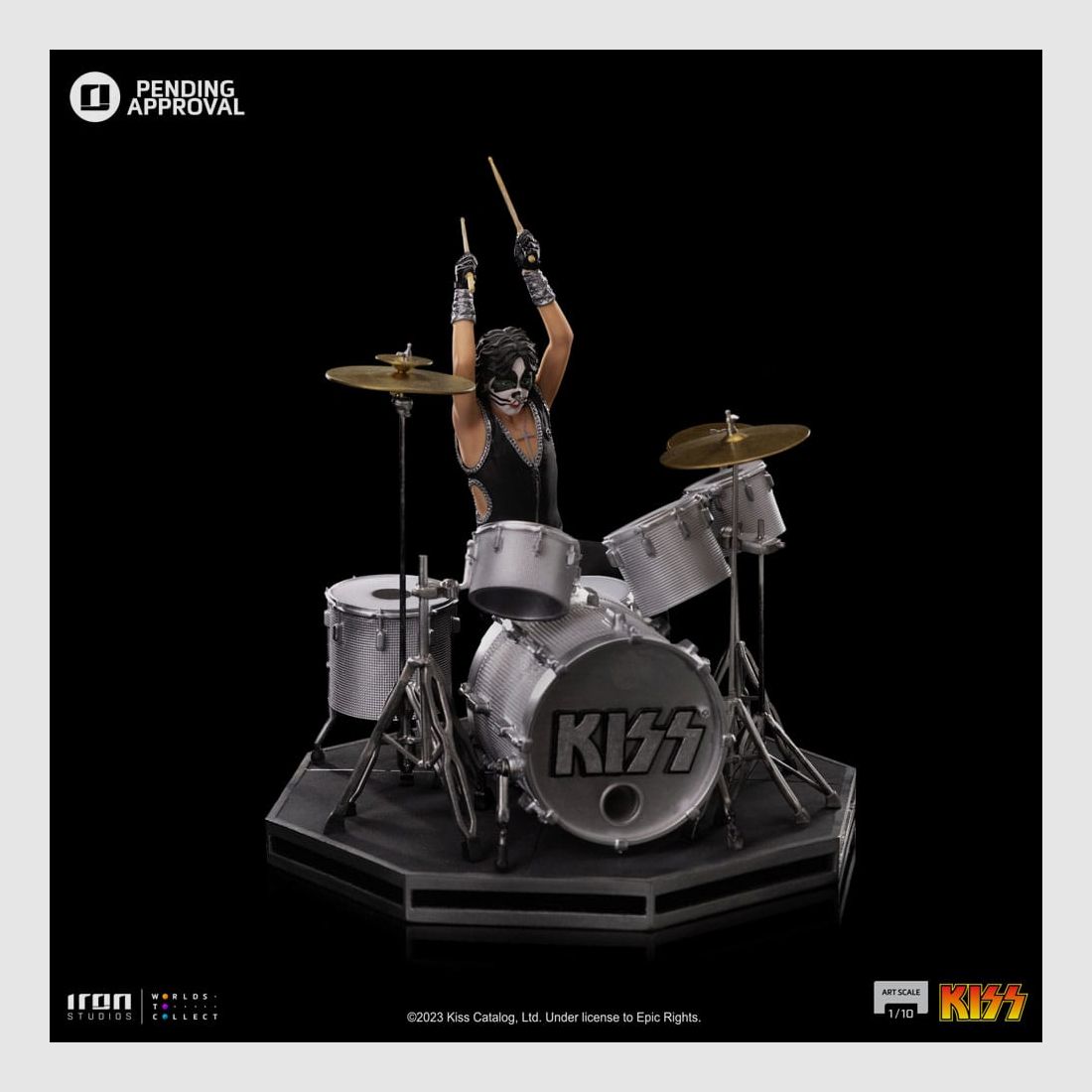 Kiss Art Scale 1/10 Peter Criss Limited Edtition 22 cm | 43435