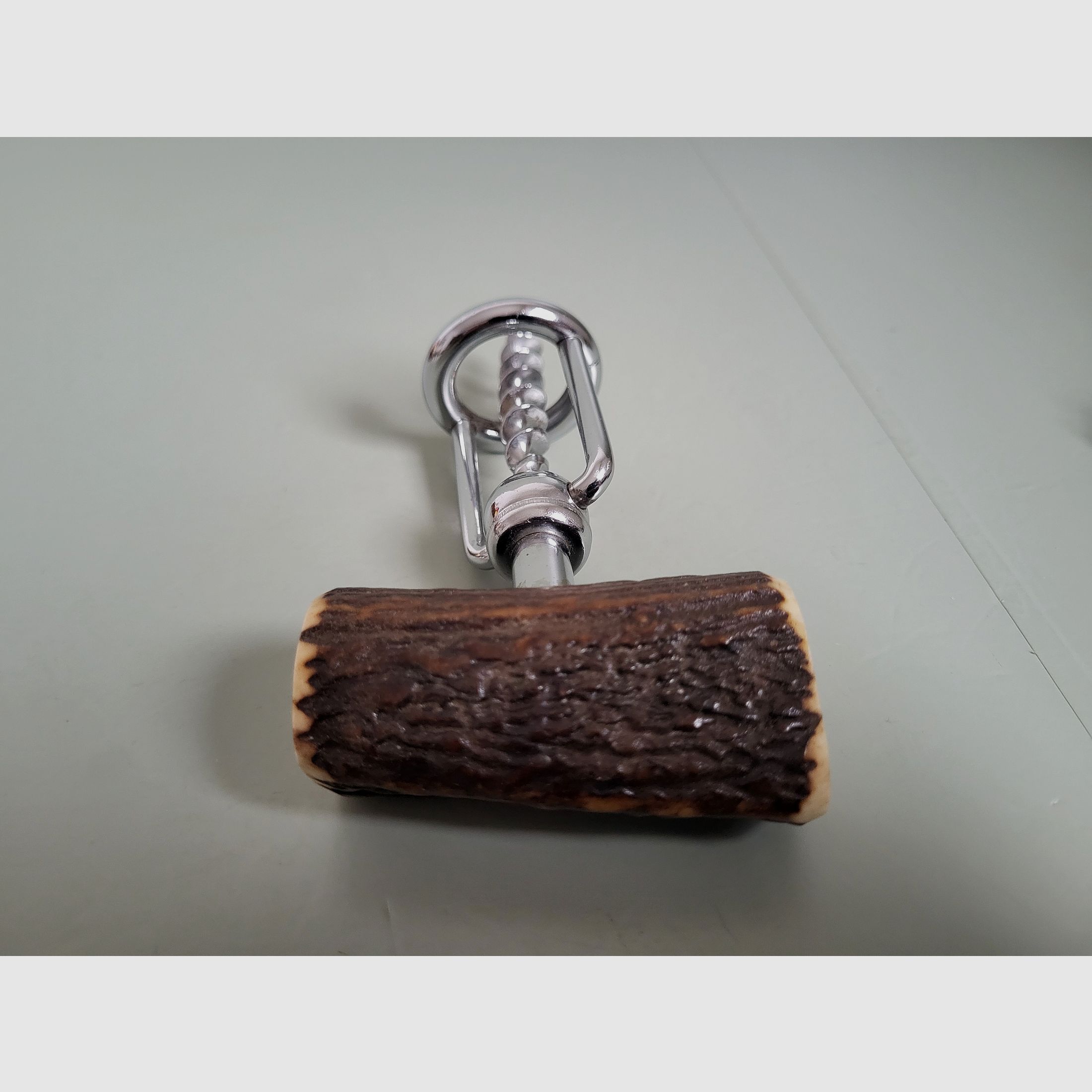 Jowika Solingen - Taschenmesser - Flaschenöffner - Korkenzieher - Hirschhorn - 1970er Jahre