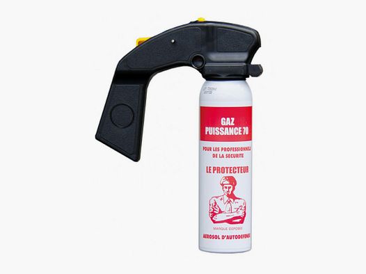 BOMBE LACRYMOGÈNE GAZ CS 70 AVEC POIGNEE 100ML