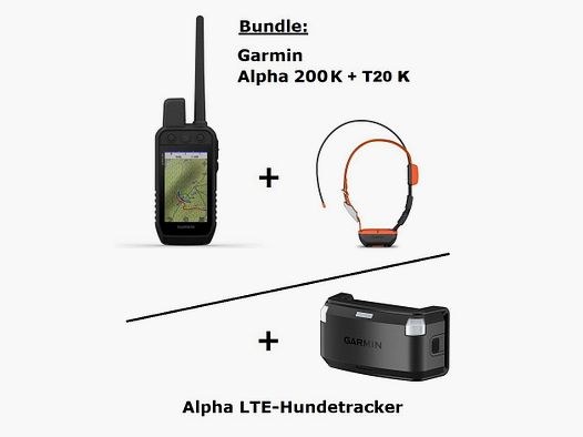 Garmin Alpha 200 K + Alpha T20 K + Alpha LTE Tracker ... SET!