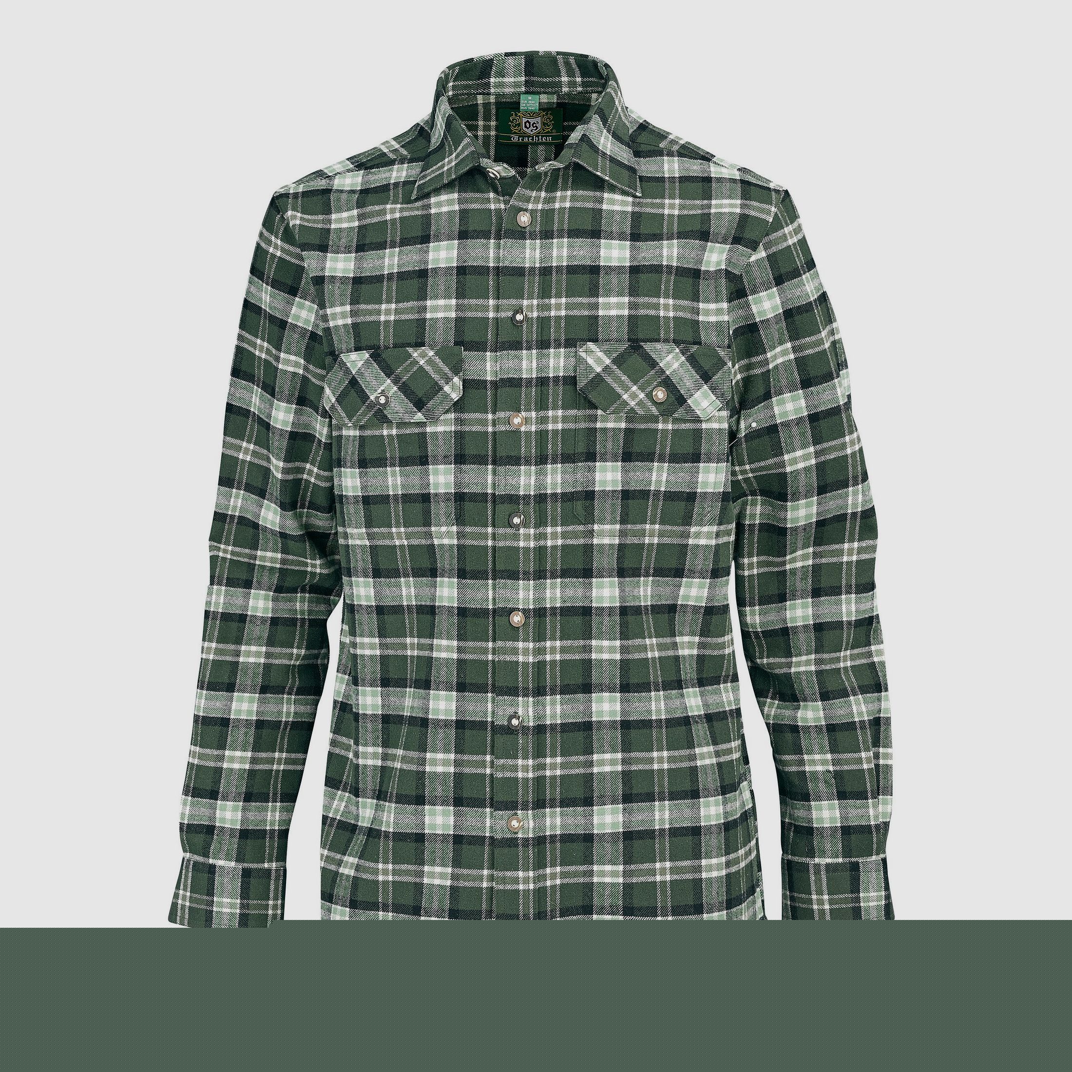 OS-Trachten Langarmhemd Flanell