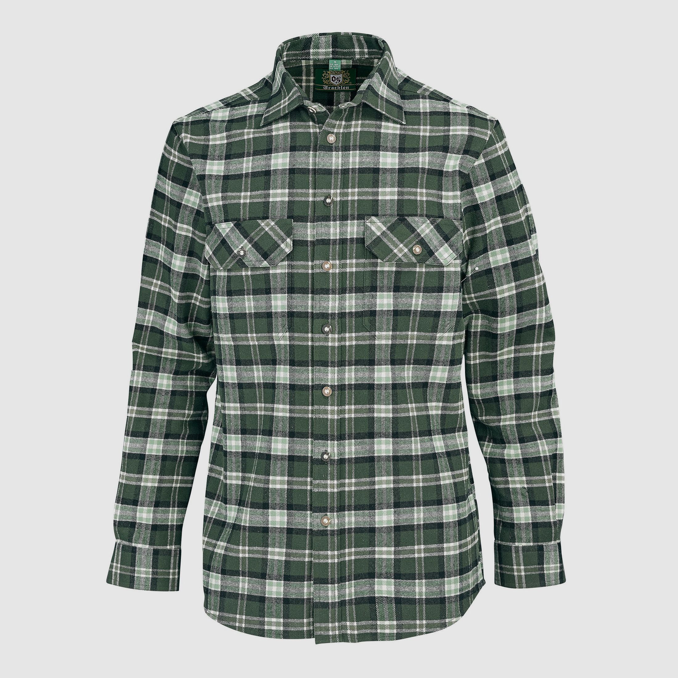 OS-Trachten Langarmhemd Flanell