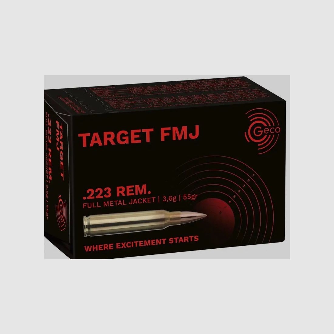 Geco .223 Rem. Target Vm 55 gr. 50-2000st