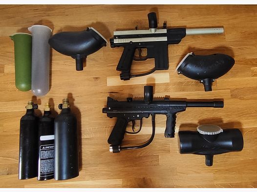 JT Stealth/Brass Eagle T-Storm Paintball Markert Konvolut