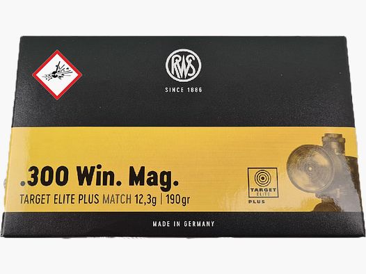 RWS Target Elite Plus Matchpatrone .300 Win Mag 190grs