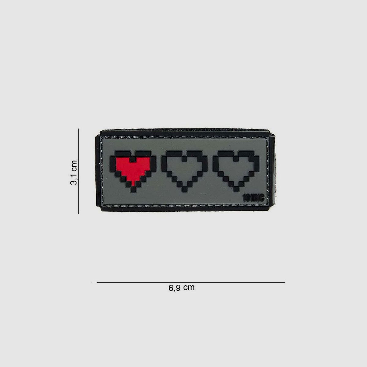 PATCH – TOPPA 3D IN PVC ULTIMA VITA gray #14017