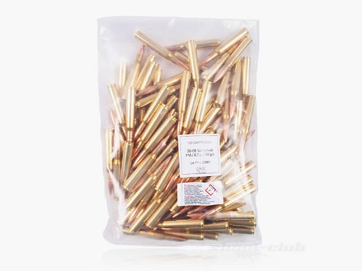 PPU - Prvi Partizan FMJ 150grs 100St Bulk .30-06Spring