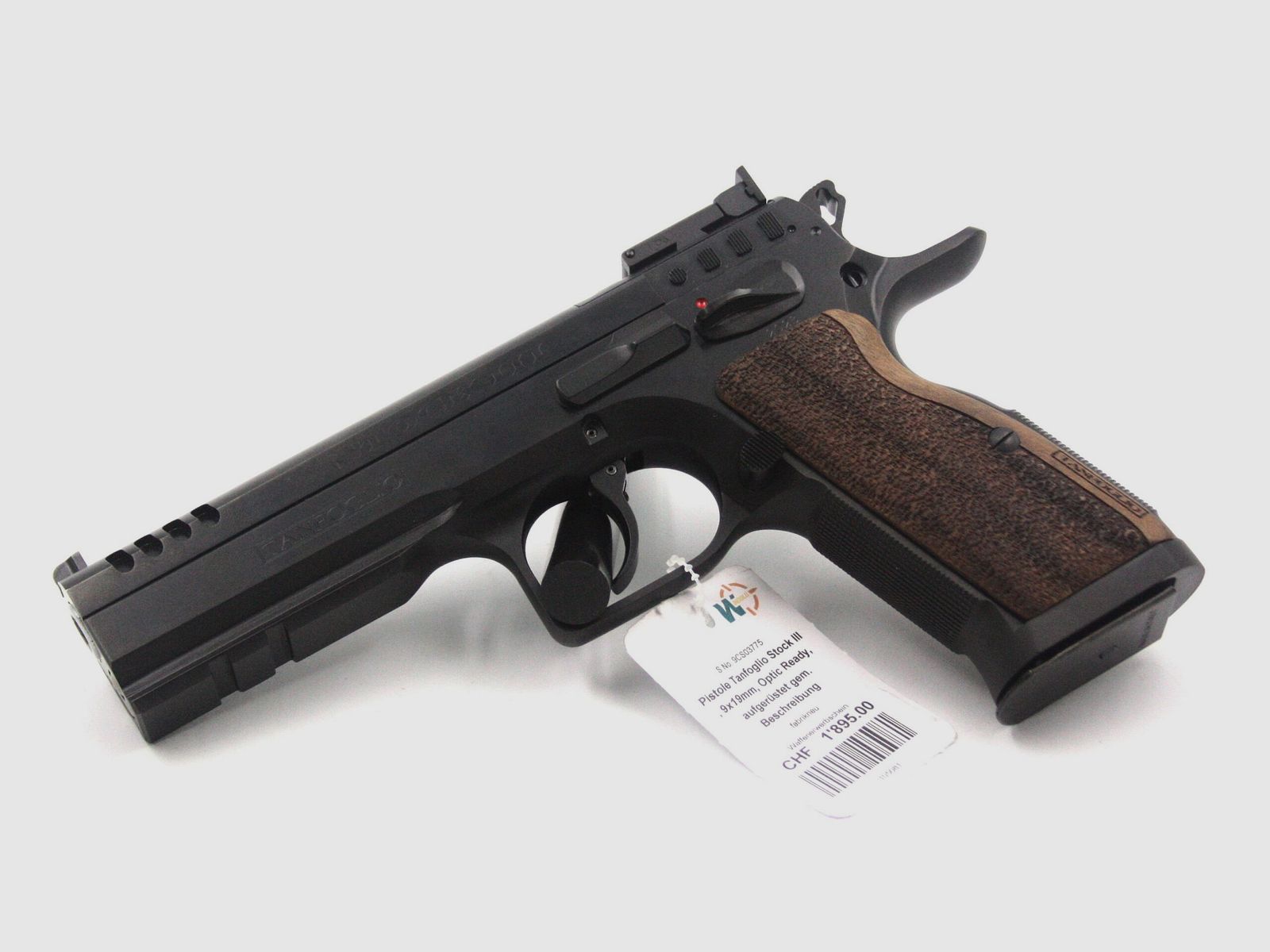 Pistole Tanfoglio Stock III, aufgerüstet, 9×19, DA/SA, Optic Ready, Bild 1 von 2