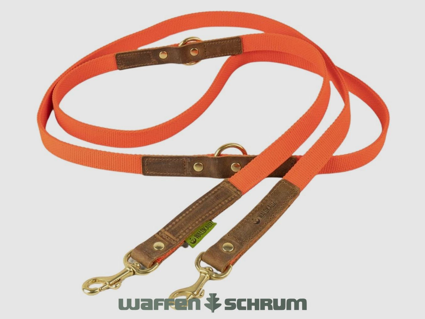 Waldkauz Umhängeleine ''Schlendrian'' / Länge 250cm Orange